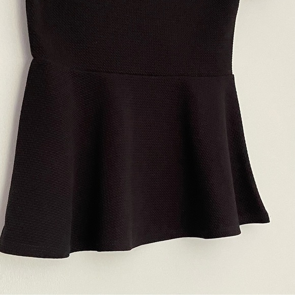 Caution to the Wind black peplum top - Picture 2 of 4